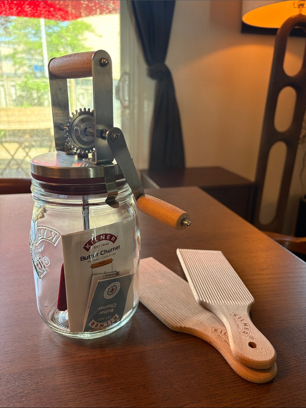 KILNER - The Original Butter Churner with Paddles